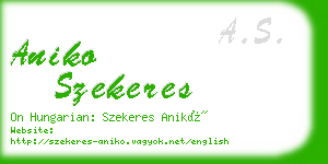 aniko szekeres business card